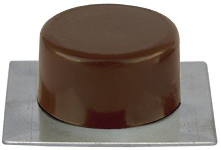 Sysfix sysfix 2311504 stoper do drzwi, samoprzylepna z podstawą ze stali nierdzewnej w pudełku, 10 sztuki, brązowy 2311504