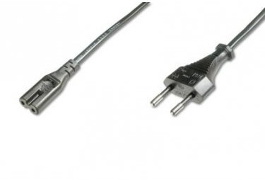 ASSMANN sieci przewód przyłączeniowy Euro  C7 ST/BU 1,8 m H03VVH2-F 0,75qmm SW AK-440104-018-S