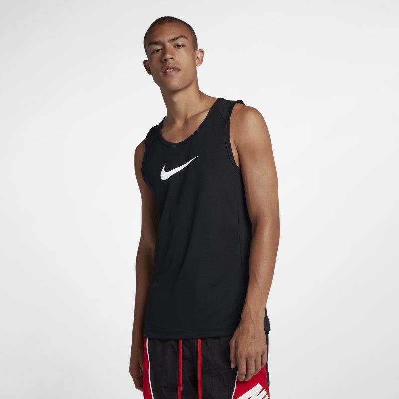 Nike Męska koszulka bez rękawów do koszykówki Dri-FIT - Czerń AJ1431-010