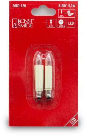 Konstsmide 5050  120 do żarówka/LED innenbaumk etten/8  55 V, 0,3 W/-częściowym gwintem Blister/E10 5050-120