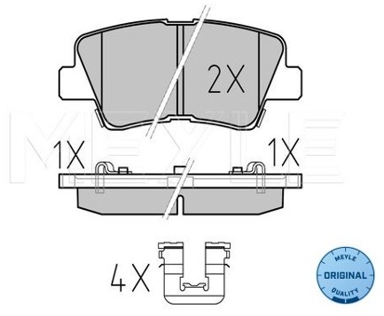 Wulf Gaertner Autoparts Zestaw klocków hamulcowych, hamulce tarczowe Wulf Gaertner Autoparts 025 253 3715/W