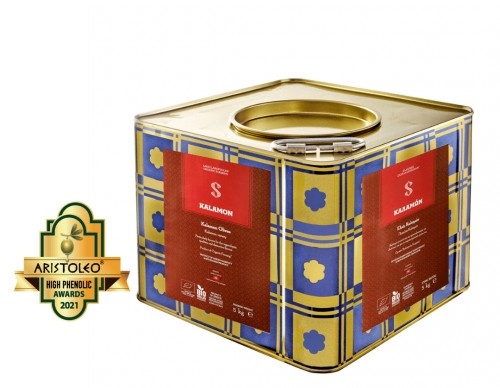 Sakellaropoulos Oliwki Kalamata niedrylowane wysokopolifenolowe 5kg BIO 5402