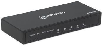 Manhattan Rozdzielacz AV Splitter HDMI 2.0 1x4 4K2K 1xIN 4xOUT Zasilanie AC