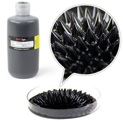 first4magnetsTM first4magnets f4mff20  1000 efh1 jednostki średniotonowe Magnetic Fluid, nauki i tworzywa sztucznego, butelka 1000 ML, metalowa, srebrna, 25 x 10 x 3 cm F4MFF20-1000