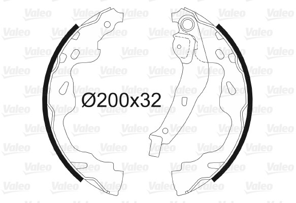 VALEO szczeki hamulcowe 564075