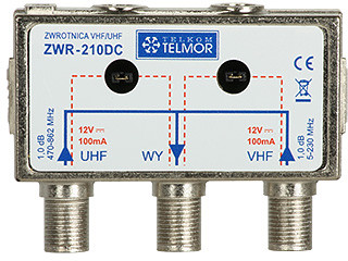 TELMOR Zwrotnica antenowa ZWR-210DC Fm-vhf/uhf