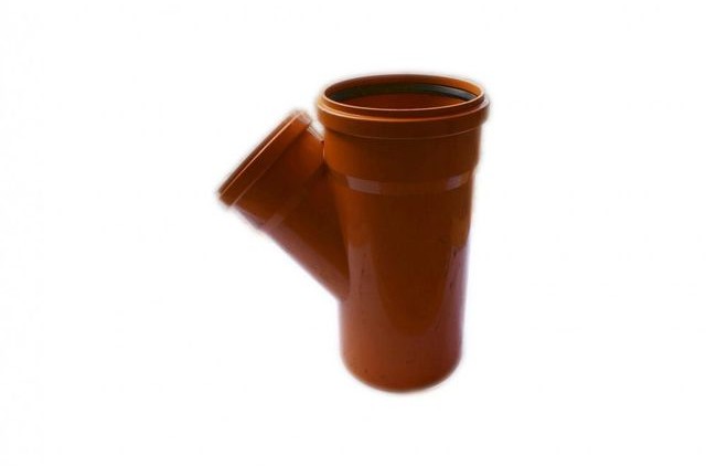 Poliplast Trójnik kanalizacji zewnętrznej KZ 200 X 160 / 45° 200 / 160 mm