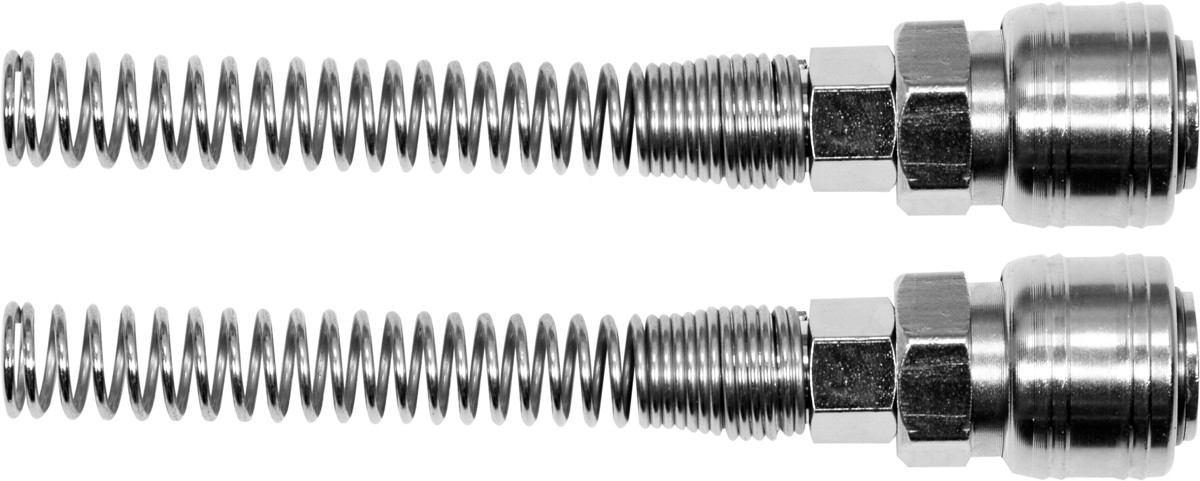 Yato SZYBKOZŁĄCZE F ZE SPRĘŻYNĄ NA WĄŻ 6X10mm 2 SZTUKI YT-24101 YT-24101