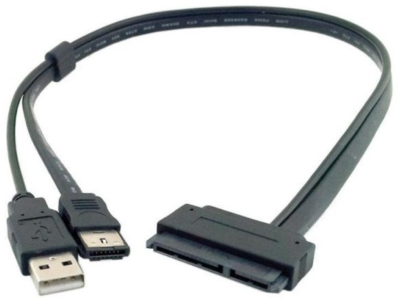 Kabel eSATA + Usb do Sata 22 Pin Dysk 2,5 Ssd 0,5m