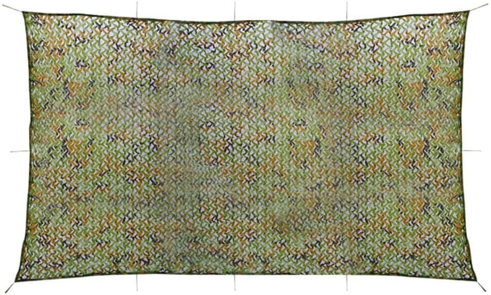 shumee Siatka maskująca z torbą do przechowywania 2x6 m zielona