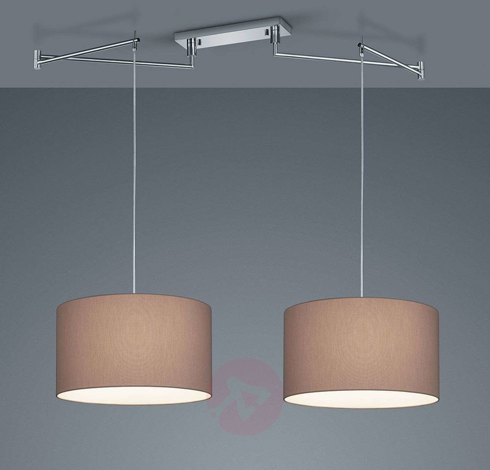 Helestra Certo lampa wisząca cylinder 2-pkt. mocca