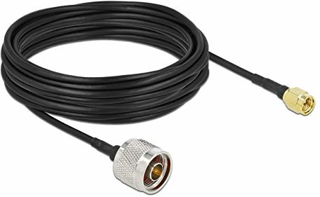 Delock Kabel antenowy N wtyczka do wtyczki SMA LMR/CFD100 10 m low loss 90468