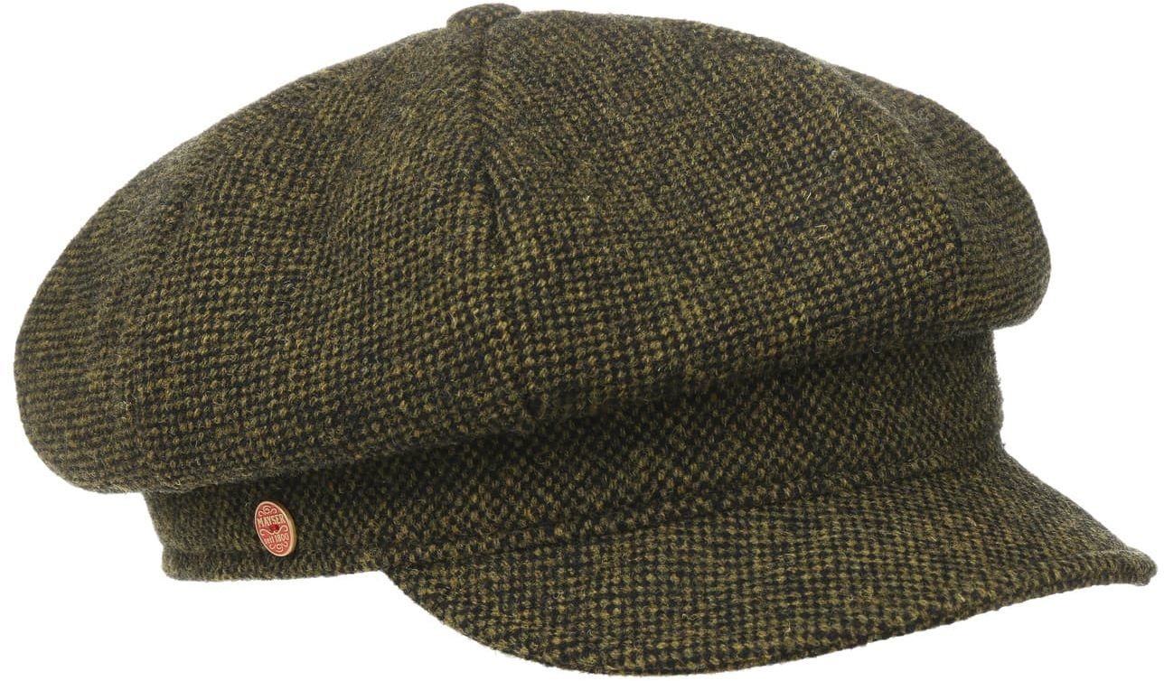 Czapka Newsboy Coco Tweed by Mayser, zielony, S (55-56 cm)