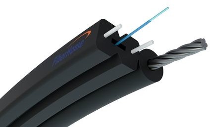 Kabel światłowodowy napowietrzny płaski 1F | S-NOTKSP, jednomodowy, 1J, G.657A1, 0,6kN, 5,2mm | Fiberhome EX.17344