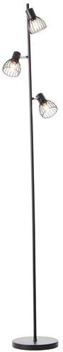 Brilliant Blacky 93085/06 lampa stojąca podłogowa 3x25W E14 czarna