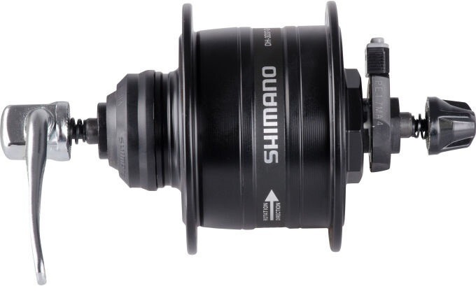 Shimano DH-3D37-QR Hub Dynamo 3 Watt Disc CL, czarny 32H 2022 Piasty miejskie i trekkingowe EDH3D37BLG5