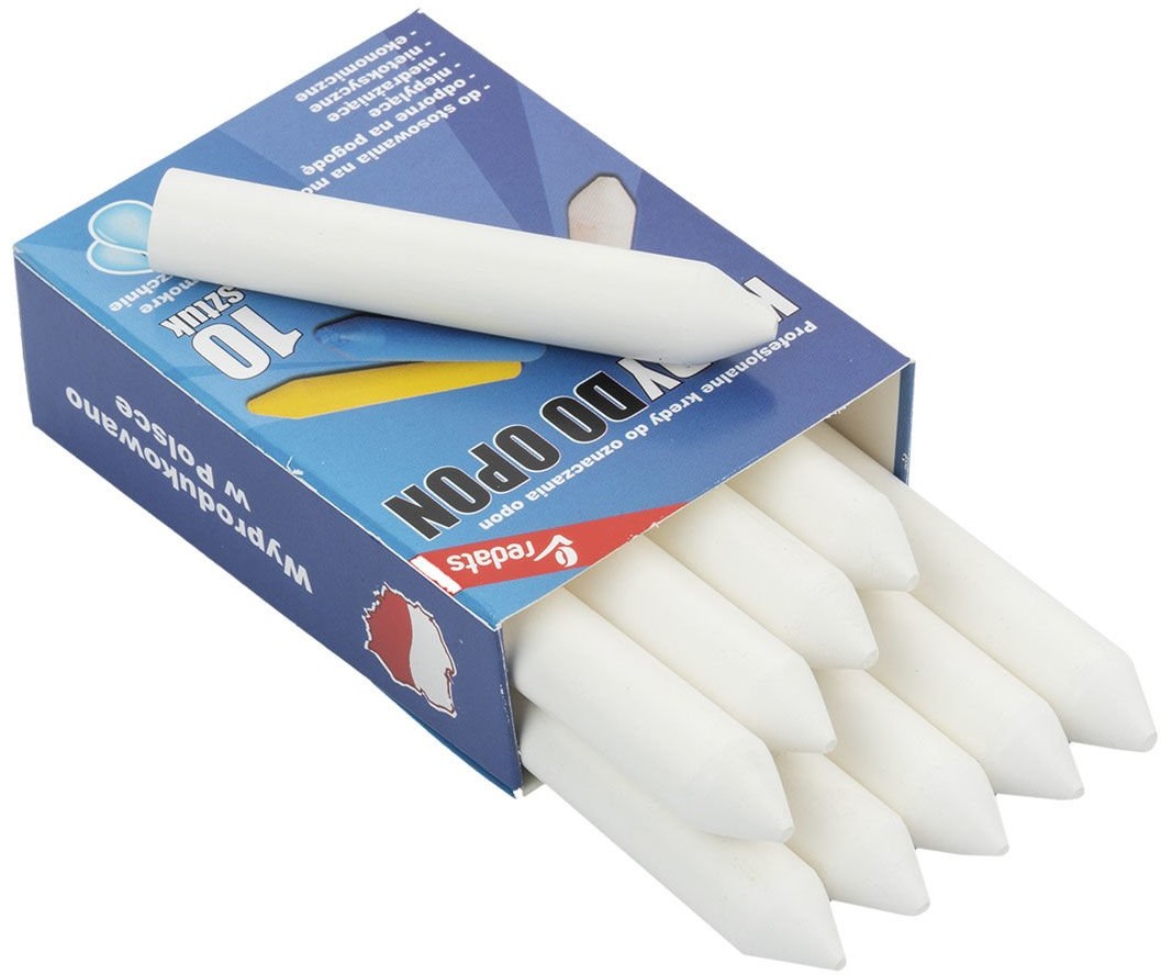 REDATS Kreda do opon, marker PREMIUM - biała niezmywalna 10 szt