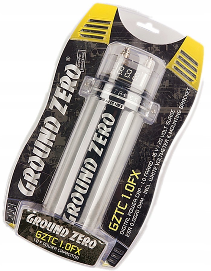 Ground Zero Gztc 1.0FX kondensator 1 farad z LCD