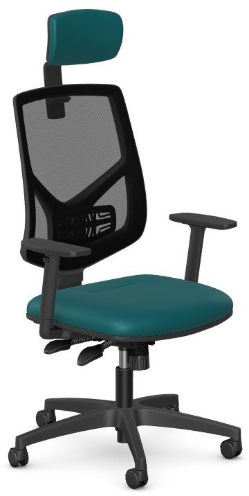 Intarseating Fotel obrotowy BERMEN z zagłówkiem, podstawa nylon KA-BREMEN-TM-232-01