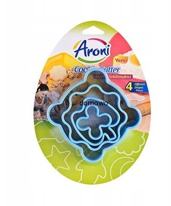 PLASTIKOWE FOREMKI DO wycinania CIASTEK 4 szt