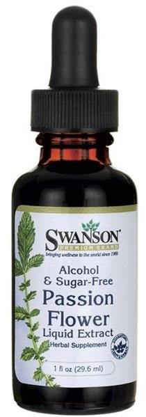 SWANSON Health Products Męczennica Cielista (Passion Flower) Extract 29,6 ml krople