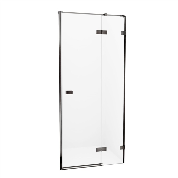 New Trendy Drzwi prysznicowe uchylne prawe 100 cm EXK-3249 Avexa Gunmeta Brushed