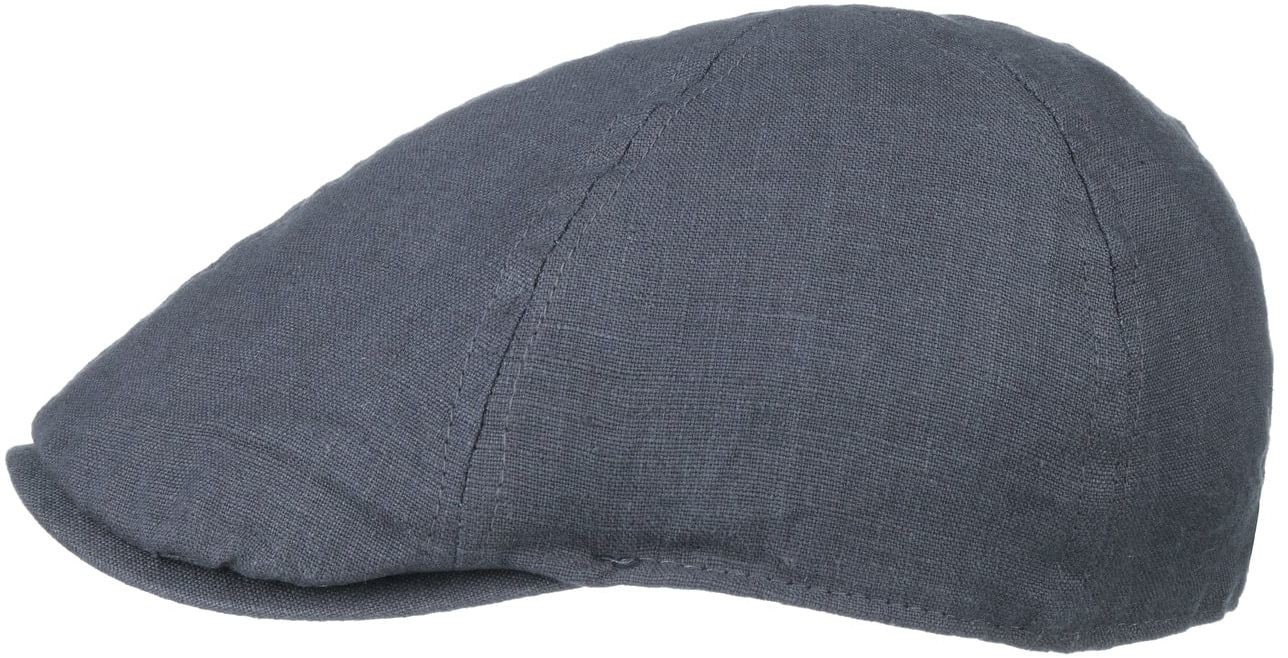 Płaski Kaszkiet Len by Lipodo, ciemnoniebieski, M (57-58 cm)