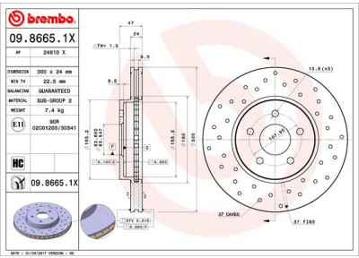 BREMBO 09.8665.1X 09.8665.1X