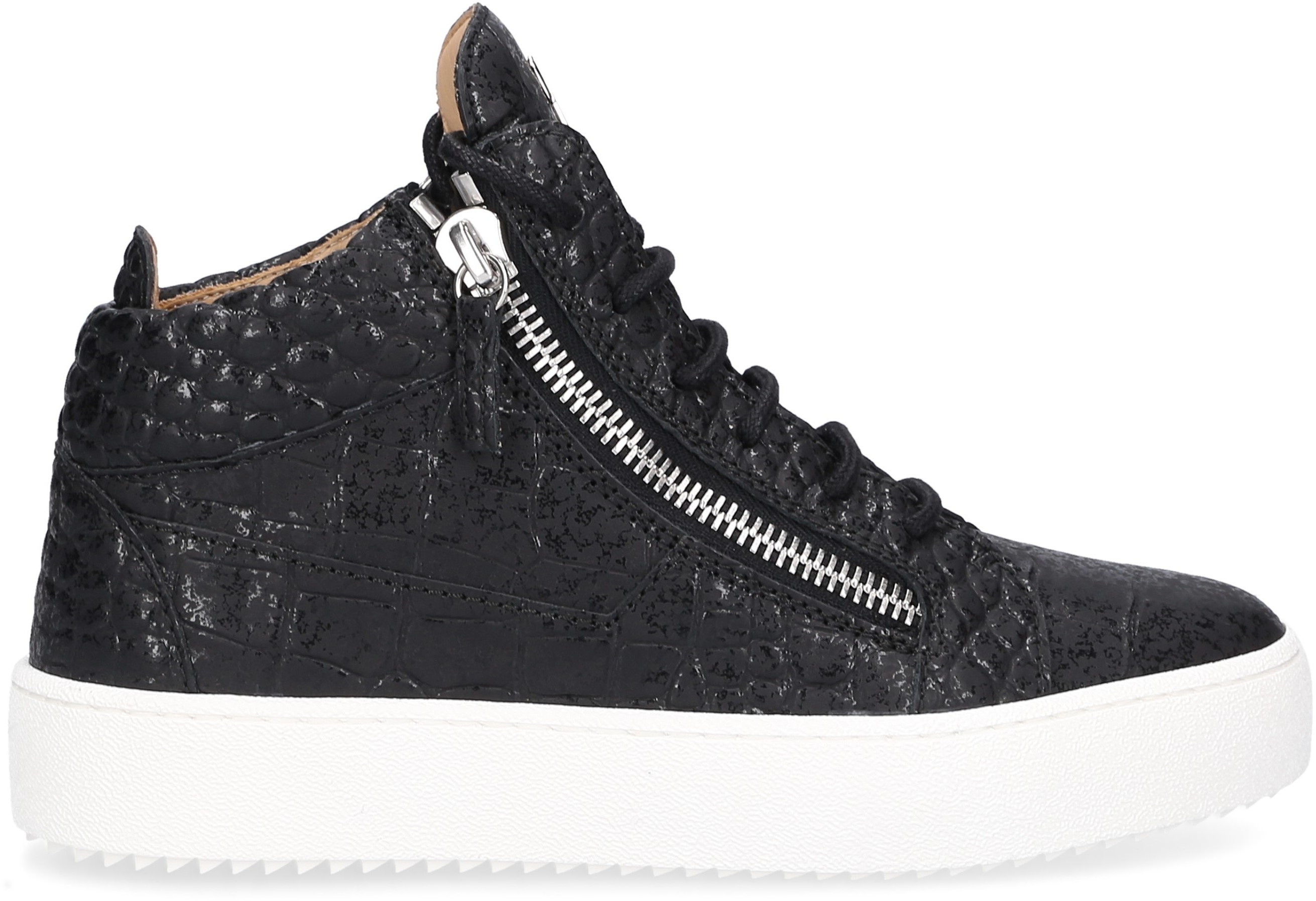 Giuseppe Zanotti Trampki wysokie KRISS skóra cielęca
