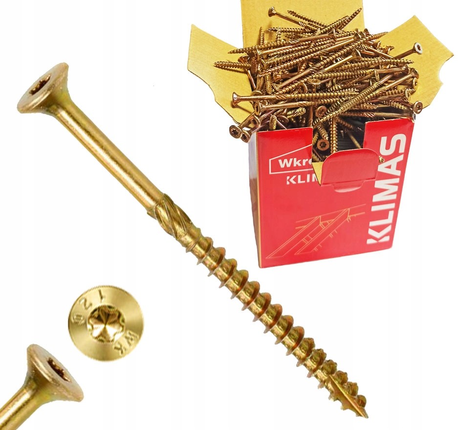 Wkręty Ciesielskie Do Drewna 6x160 mm Torx 100szt