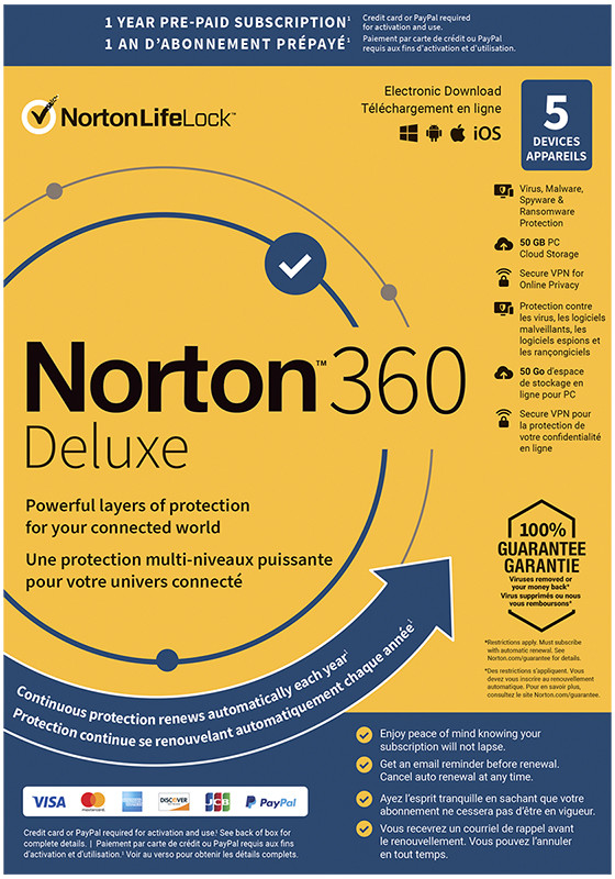 Symantec SECURITY 360 DELUXE 21394526 PL 1 Użytkownik 5 Urządzeń 1 Rok wersja elektroniczna
