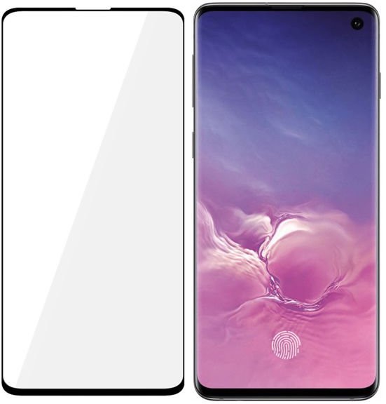 3MK Szkło hartowane HardGlass Max czytnik linii do Galaxy S10 Black 6704X1