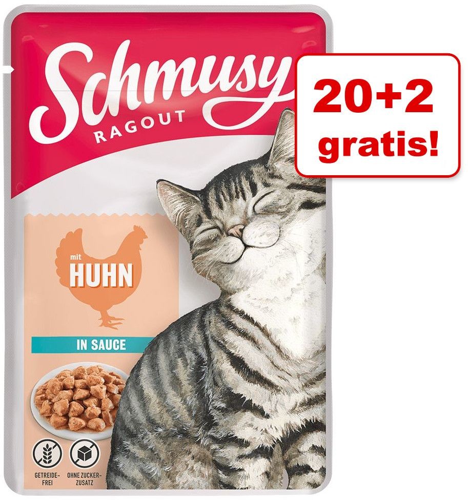 Schmusy Ragout w sosie, 22 x 100 g - Wołowina