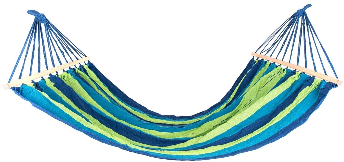 Happy Green Wiszący leżak-bujak 200 x 150 cm, niebieski
