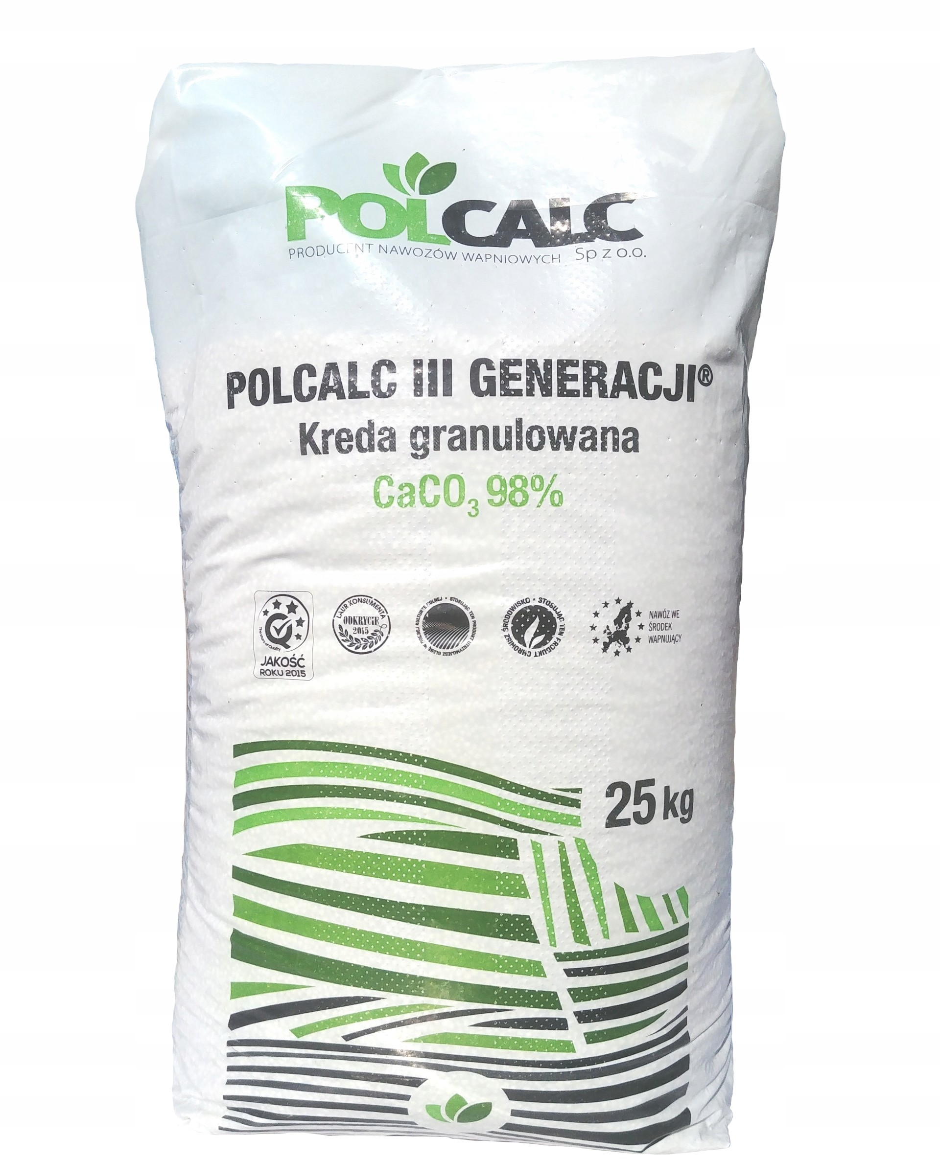 Polcalc Wapno Granulowane Nawóz 93-98%CaCO3 25KG