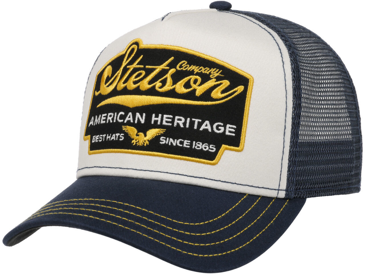 Czapka American Heritage Trucker by Stetson, ciemnoniebieski, One Size