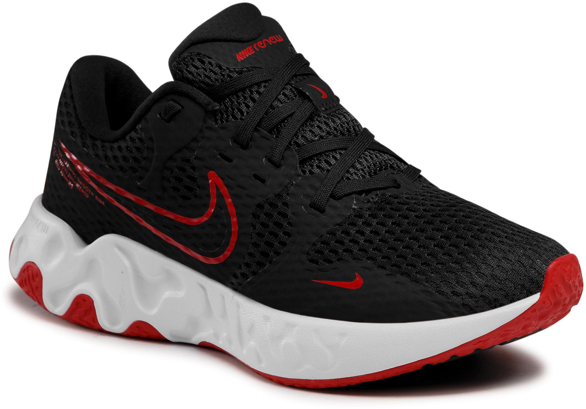 Nike Buty Renew Ride 2 CU3507 003 Black/University Red/White