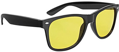 Wedo 27147099 okulary dla kierowców do jazdy w nocy, polaryzacyjne szkła, zgodne z normą ISO, w zestawie z pokrowcem i instrukcją obsługi (może nie być dostępna w języku polskim), kolor: czarny/żółty 27147099