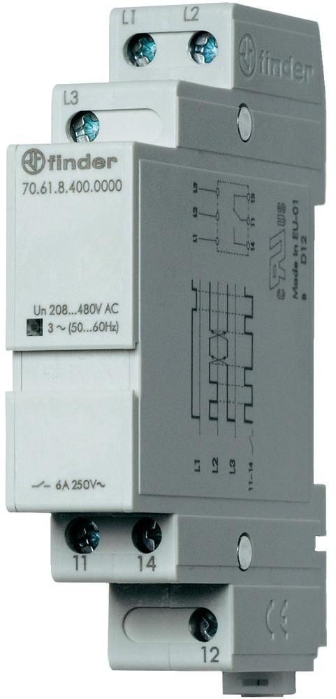 Przekaźnik kontroli napięcia, zaniku, rotacji i niskiej wartości faz 70.61.8.400.0000 706184000000