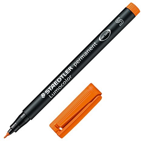 Staedtler 313 Lumocolor pisak uniwersalny S-koronka, trwałe, około 0.4 MM, 10 sztuk w kartonie Kabura, pomarańczowy 313-4
