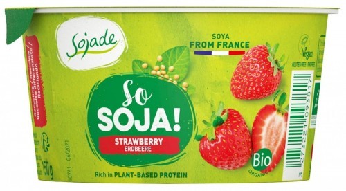 Sojade DESER SOJOWY TRUSKAWKOWY BEZGLUTENOWY BIO 150 g -