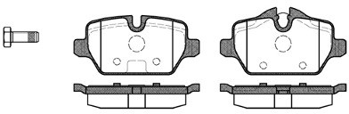 RoadHouse Zestaw klocków hamulcowych, hamulce tarczowe 21132.00