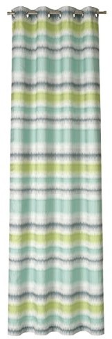 Deko Trends Dekoracja Trends zasłona ze szlufkami, poliester, zielony-miętowy petrol, 245x137 cm Ambra 60