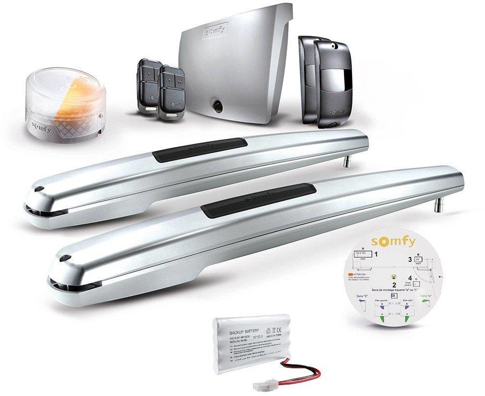 Somfy Napęd do bramy skrzydłowej Exavia Star 5m/500kg 24V ZESTAW 1240653