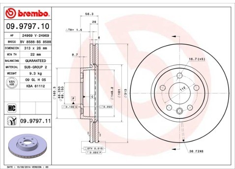 BREMBO 09.9797.11