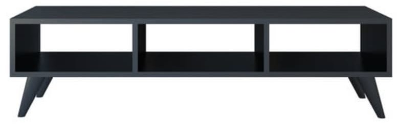 Homemania Homemania Szafka pod TV Manolya, 120x35x40 cm, czarna KMTV.S.18.02