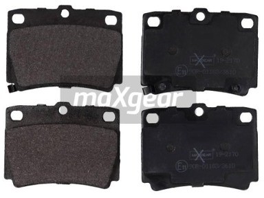 MaxGear Zestaw klocków hamulcowych, hamulce tarczowe 19-2170