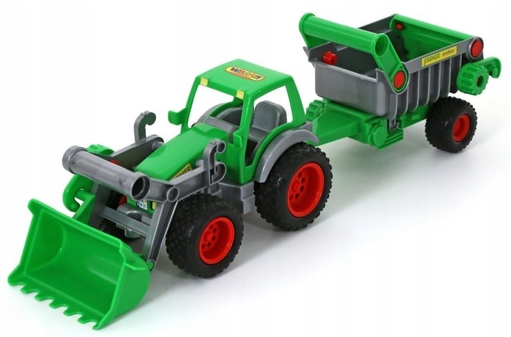 Wader 8718 Traktor-ładowarka z naczepą Farmer-tech