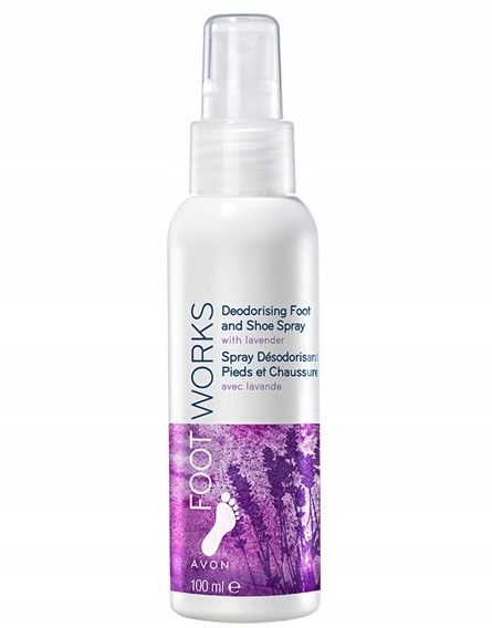 Avon Footworks Lawendowy spray do stóp i obuwia