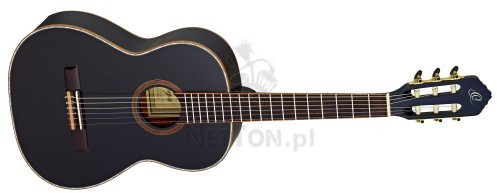 ORTEGA Ortega R221BK-7/8 gitara klasyczna 7/8 cienki gryf) z pokrowcem 2477